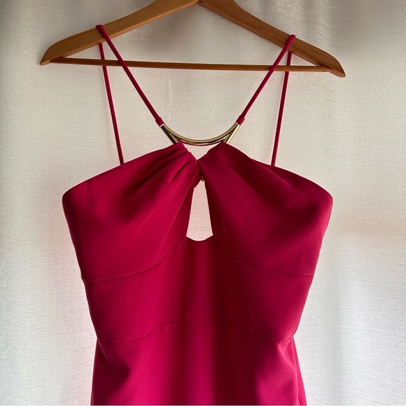 NWOT Halston Adrina Dress in Stretch Crepe, Pink - Picture 8 of 11